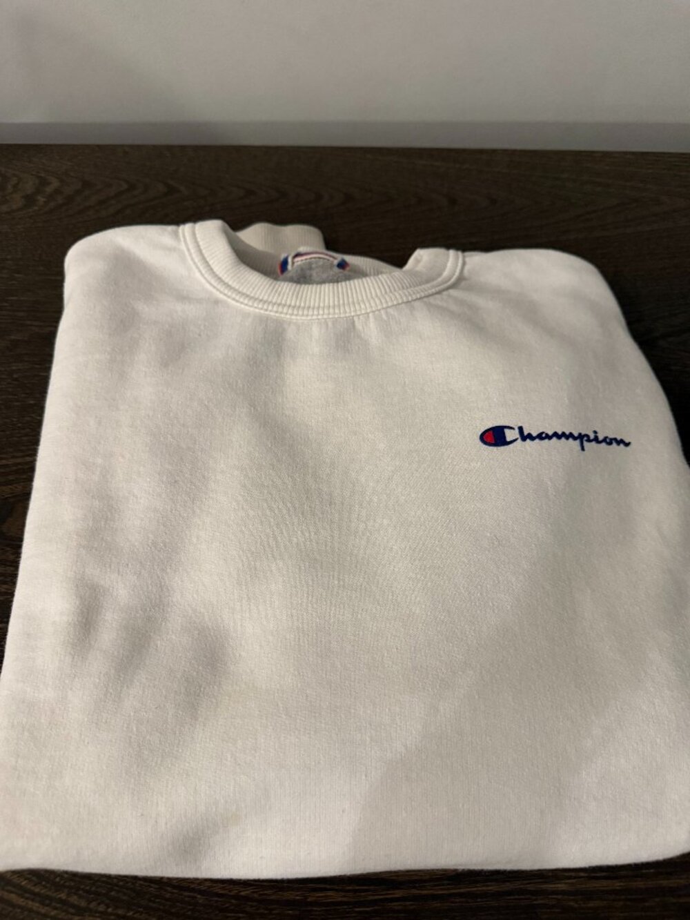Champion White Crewneck Sweatshirt